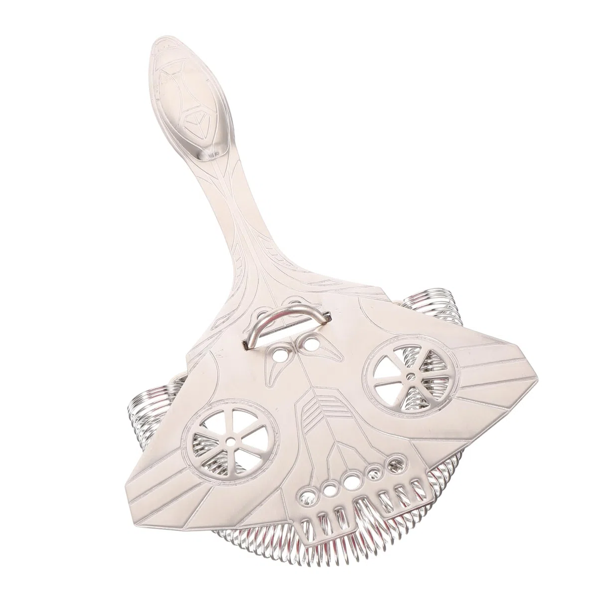 MAGICLULU Filtro Cocktail in Acciaio Inossidabile 304 Strainer Per Cubetti Di Ghiaccio E Residui Utensile Professionale Per Bar Hotel Casa Caffetteria 7.09X4.33X0.79In