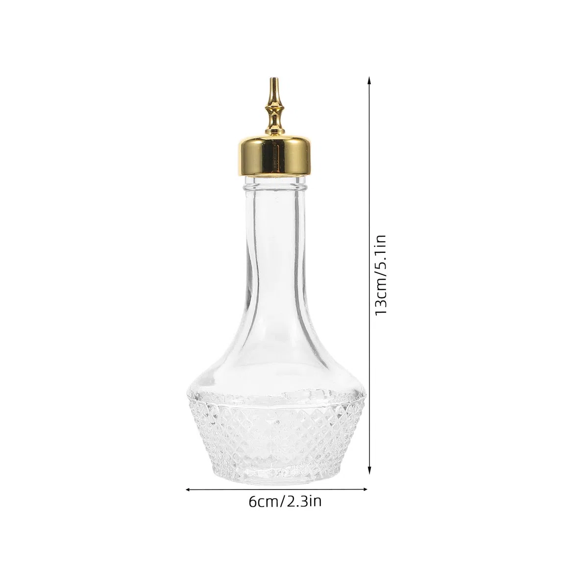 Bottiglia in Vetro per Amaro Dispenser per Liquori, Design Pratico e Resistente, per Cocktail e Feste in Casa o Bar Colore Casuale