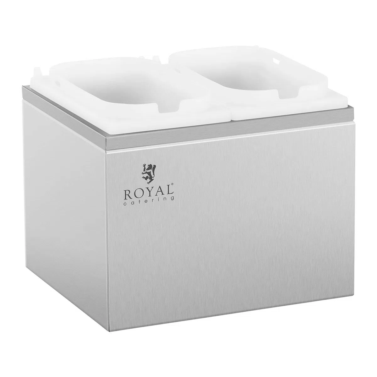 Royal Catering Dispenser per Salse Dosatori per Salse RCDI-4L (2 pompe, 2 x 2 L, Acciaio Inox)