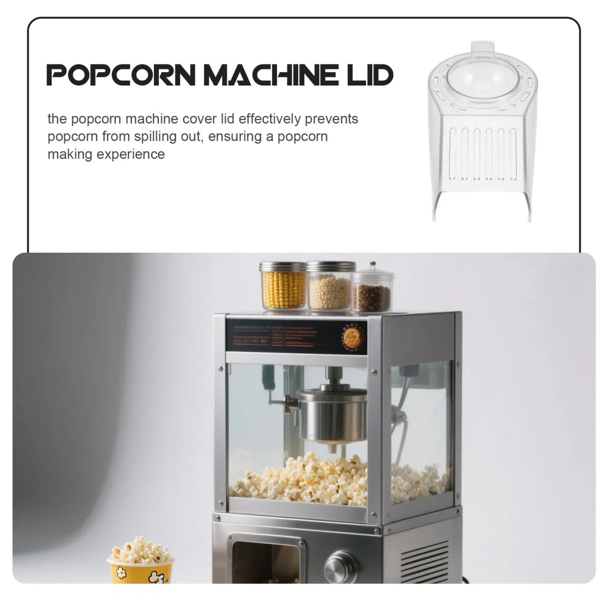 Coperchi Per Macchina Popcorn Ad Aria Calda: Coperchio Di Ricambio Per Macchine Popcorn Fatti In Casa – Coperchi Trasparenti, Ricambi E Accessori