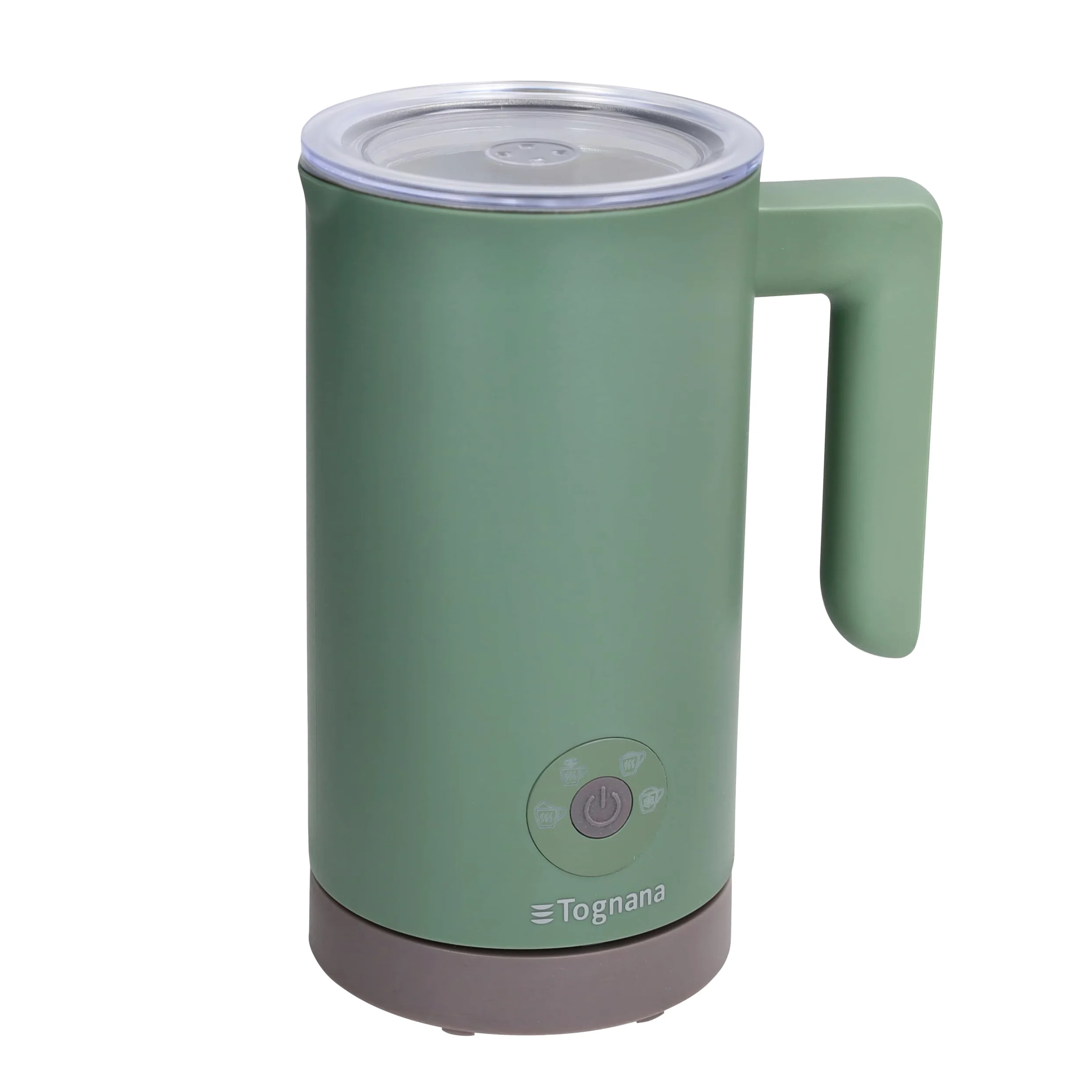 Tognana Iridea, Montalatte elettrico per cappuccino caldo e freddo, latte caldo e cioccolata, Plastica-Acciaio Inox, Verde Salvia