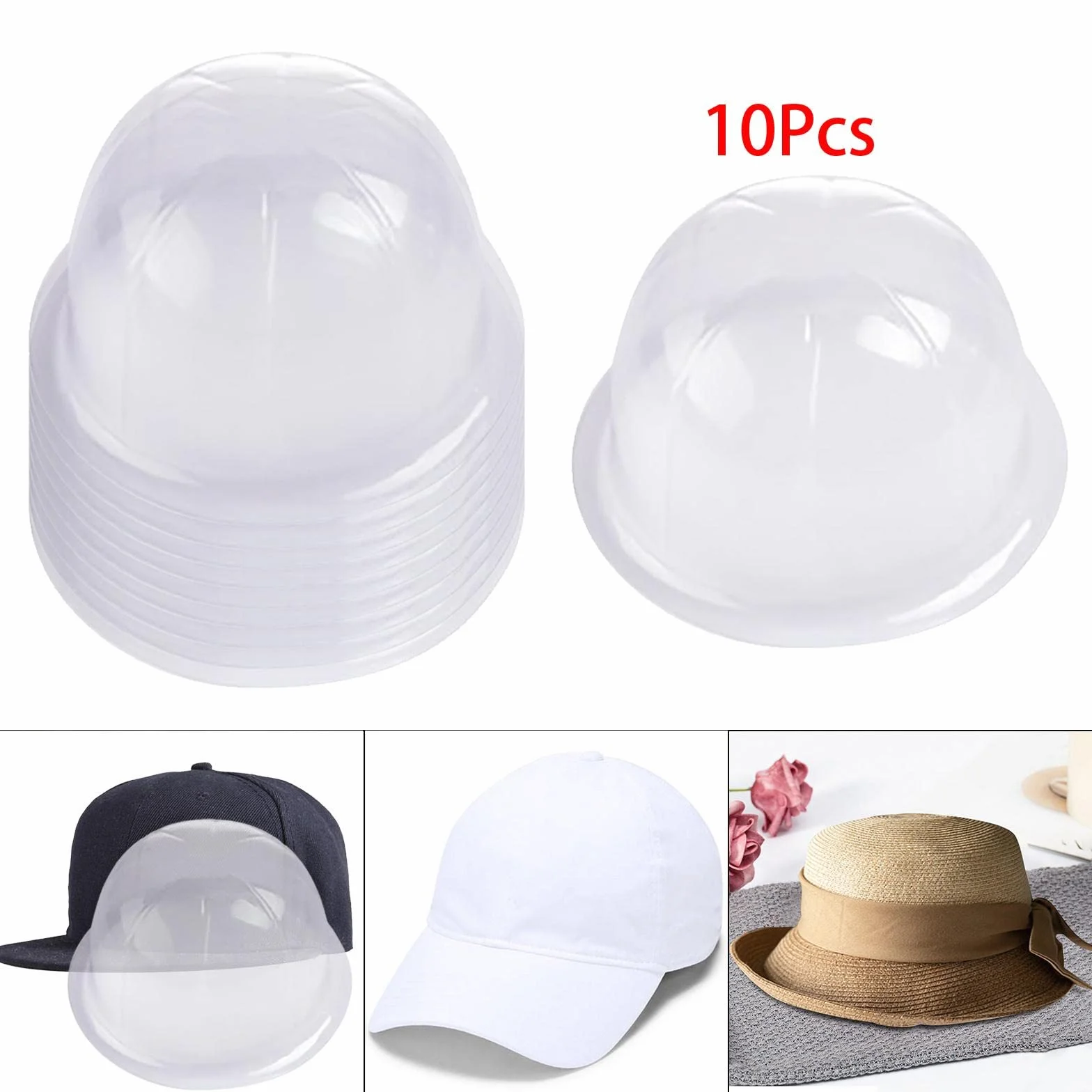 LOVIVER 10x Supporto per cappelli da tavolo Supporto per cappelli Supporto per cappelli da baseball Supporto per rack per soggiorno Home Shop Camera da letto