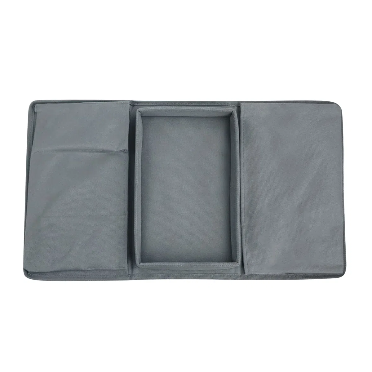 JIAHG Organizer per Bracciolo del Divano, Vassoio Appendibile per Sedia, Borsa per Libri, Riviste, Cellulare e Telecomando