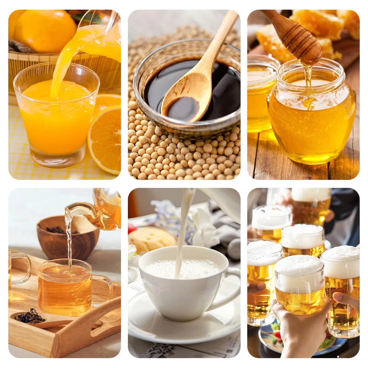 Confezione da 2 bottiglie di vetro con tappo basculante, sicure a pressione, con tappo ribaltabile, per fermentazione, aceto (quadrate, 500 ml)
