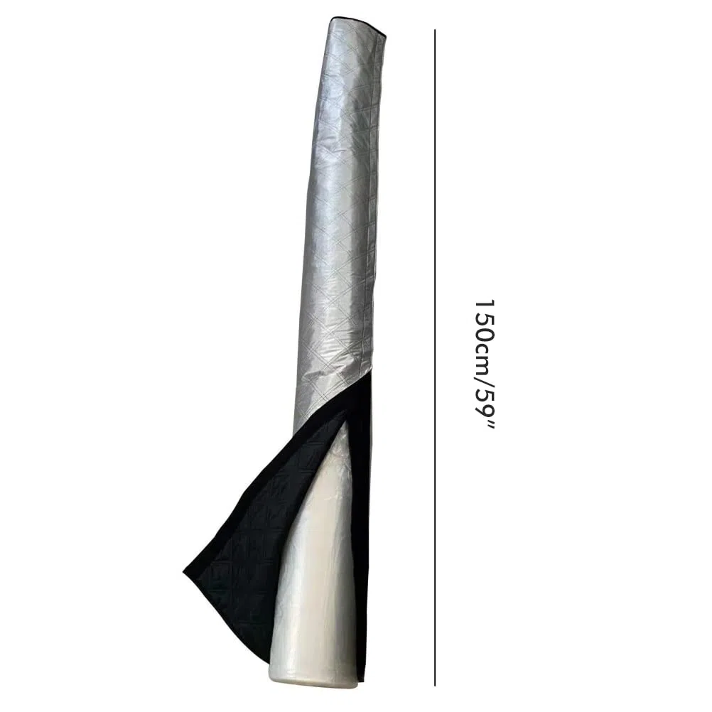 Copertura del tubo flessibile del condizionatore d'aria,involucro del tubo isolato termicamente,copertura del tubo di scarico della pellicola di alluminio,misura universale sia 5" che 6" di diametro