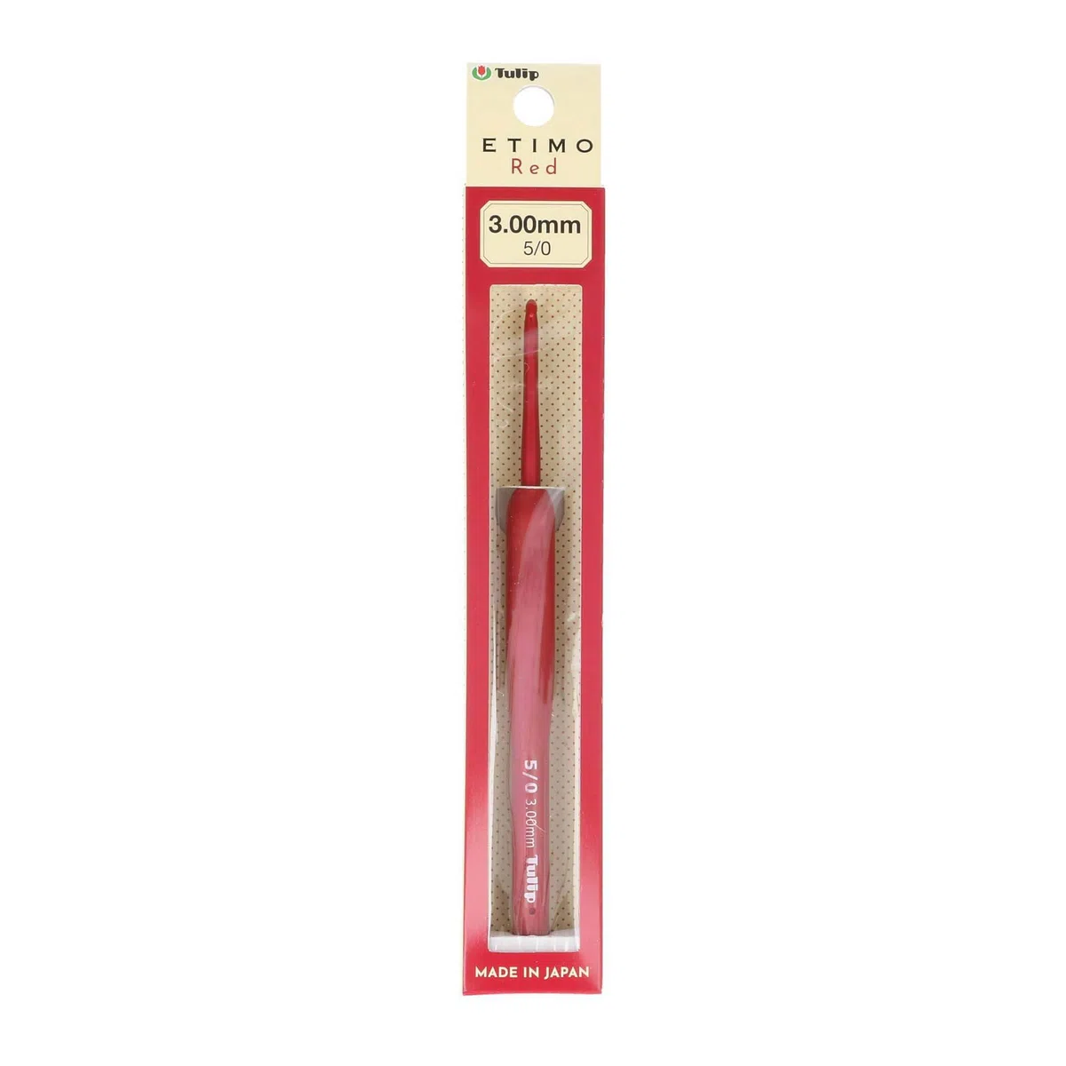 Tulip Etimo Red Uncinetto Softgrip 3,00 mm - 1 Pezzo