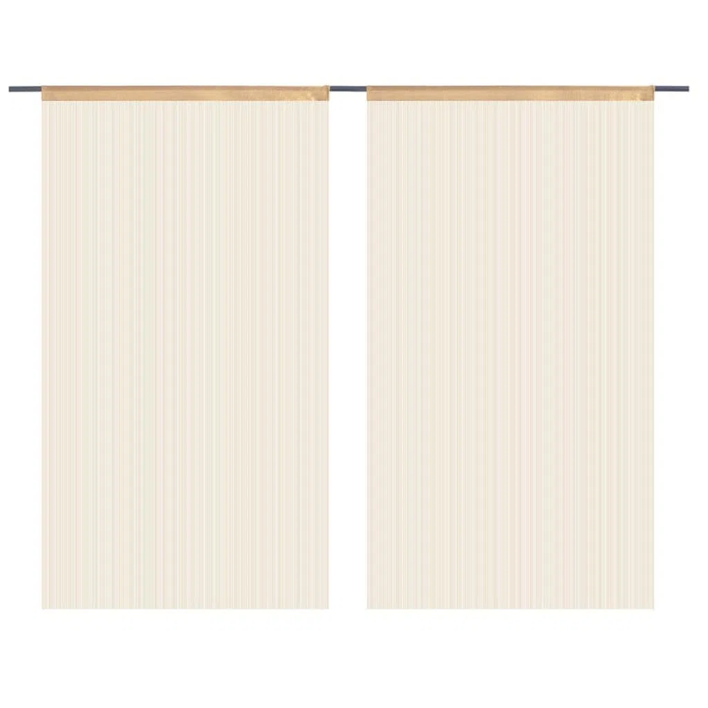 SKM 2 Pz Tende a Fili 100x250 cm Beige (0,5) kg