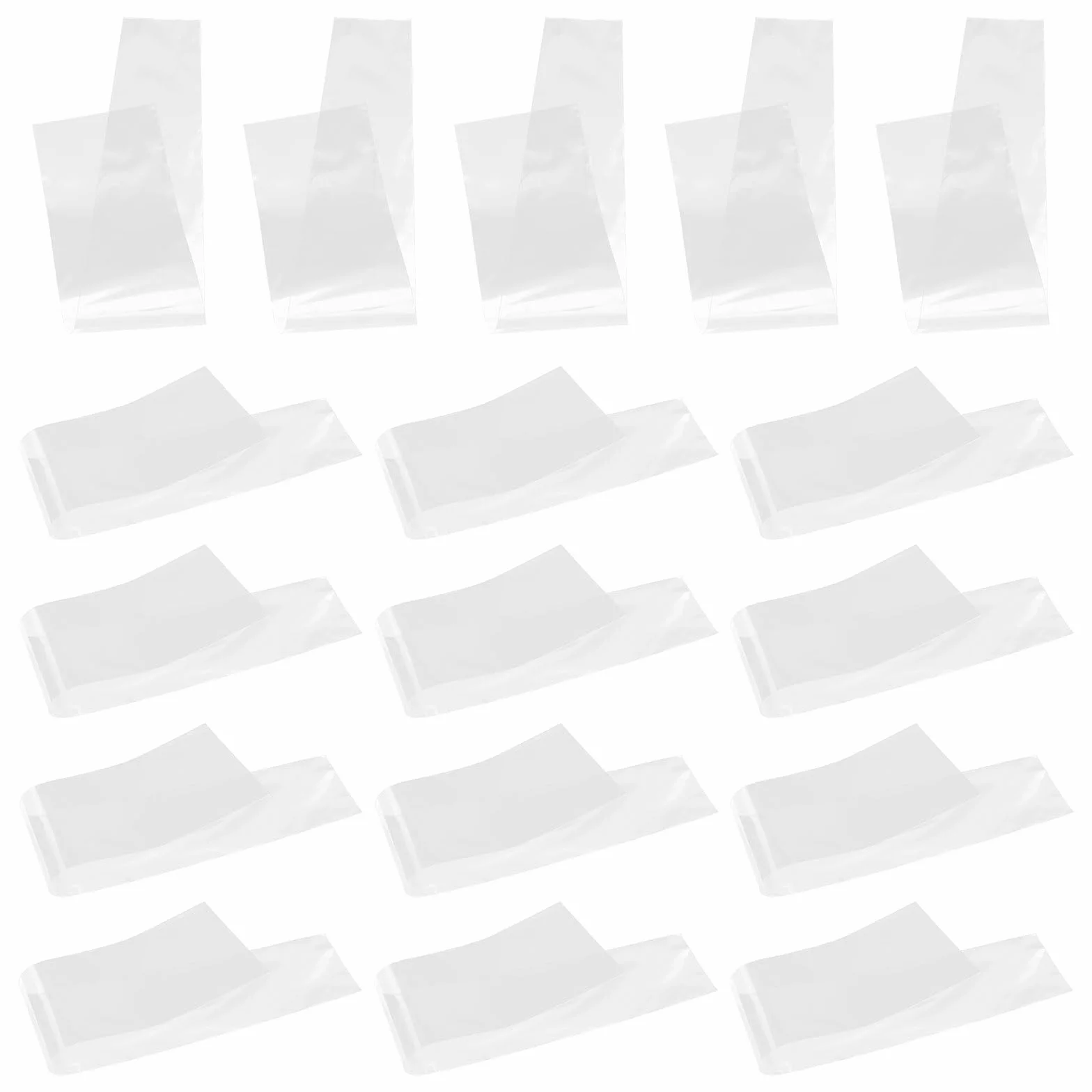 GALPADA Sacchetti Trasparenti Chiusura Facile 50 per Cravatte Uomo in Plastica Antipolvere per Collezione e Protezione di Cravatte Larghe Fino a 8 Cm