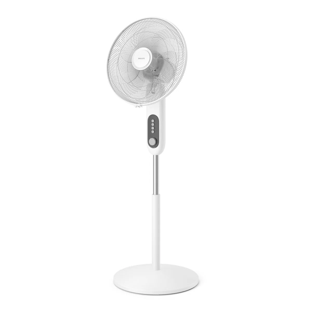Philips Ventilatore a Piantana Serie 1000 - Potente e Silenzioso, 38 dB, Altezza Regolabile, Inclinabile e Rotante, Timer, Bianco (CX1220/00)