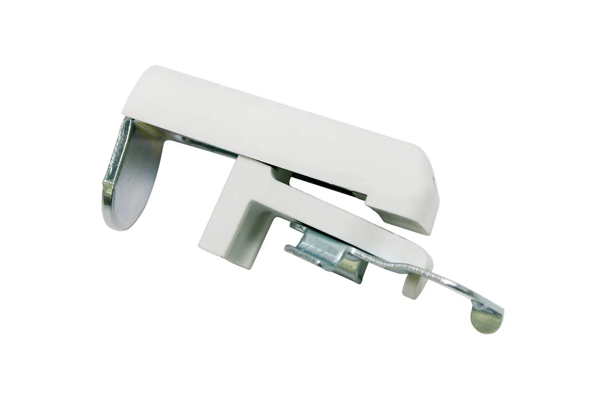 Gardinia Supporto a Clip, Metallo, Bianco, 0.1, 2 unità