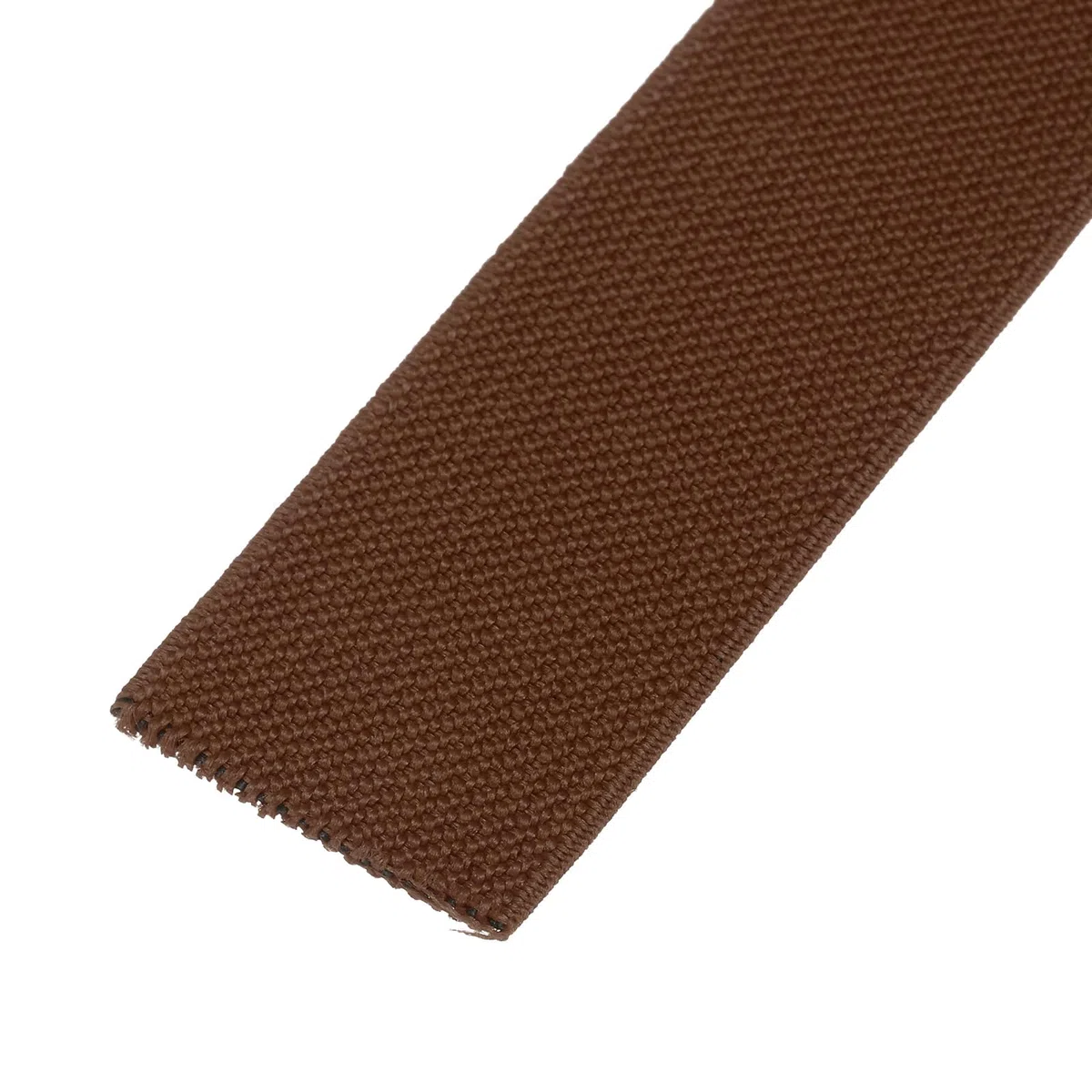 QUARKZMAN Nastro Elastico Largo in Twill Doppio Lato 3cm(1,2") Flat 2 Iarde/6 Piedi Nastro Elastico Tessuto Spola Cinghia Tensione Resistente Marrone per Cucire Cinture