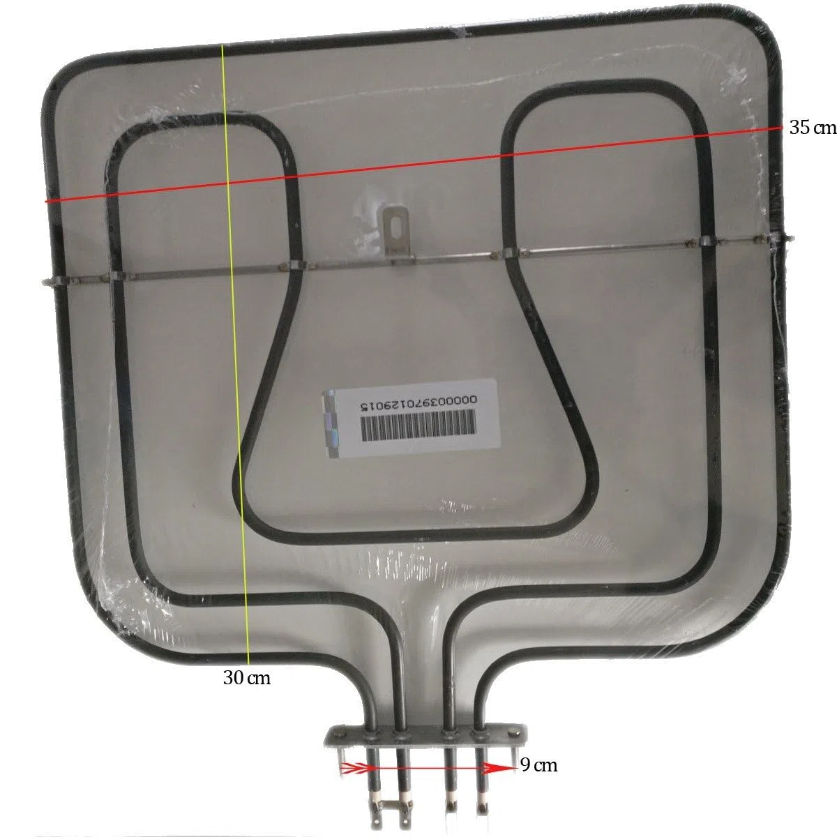 RESISTENZA SUPERIORE GRILL DOPPIA 230V FORNO REX ELECTROLUX ORIGINALE 3970129015