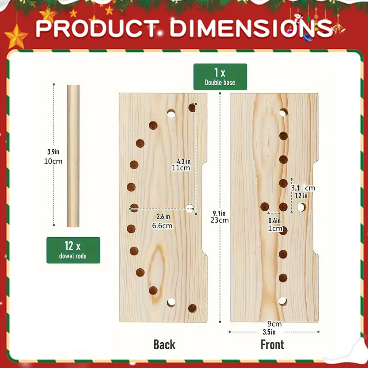 Fabbricatore di fiocchi creatore di nastri in legno con aste di centraggio Strumento portatile leggero per la creazione di fiocchi per confezioni regalo per gli appassionati del fai da te
