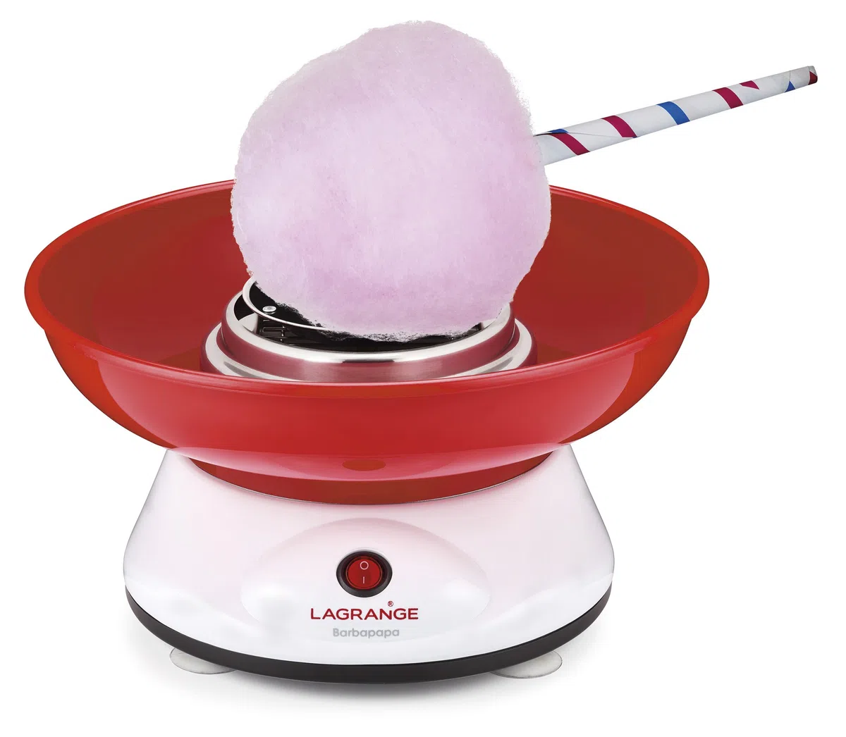 LAGRANGE Barbapapa macchina zucchero filato rosso/bianco da 400 W