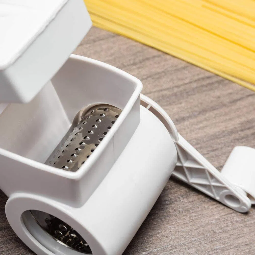 Pedrini grattugino da tavola manuale, rullo estraibile in acciaio inox