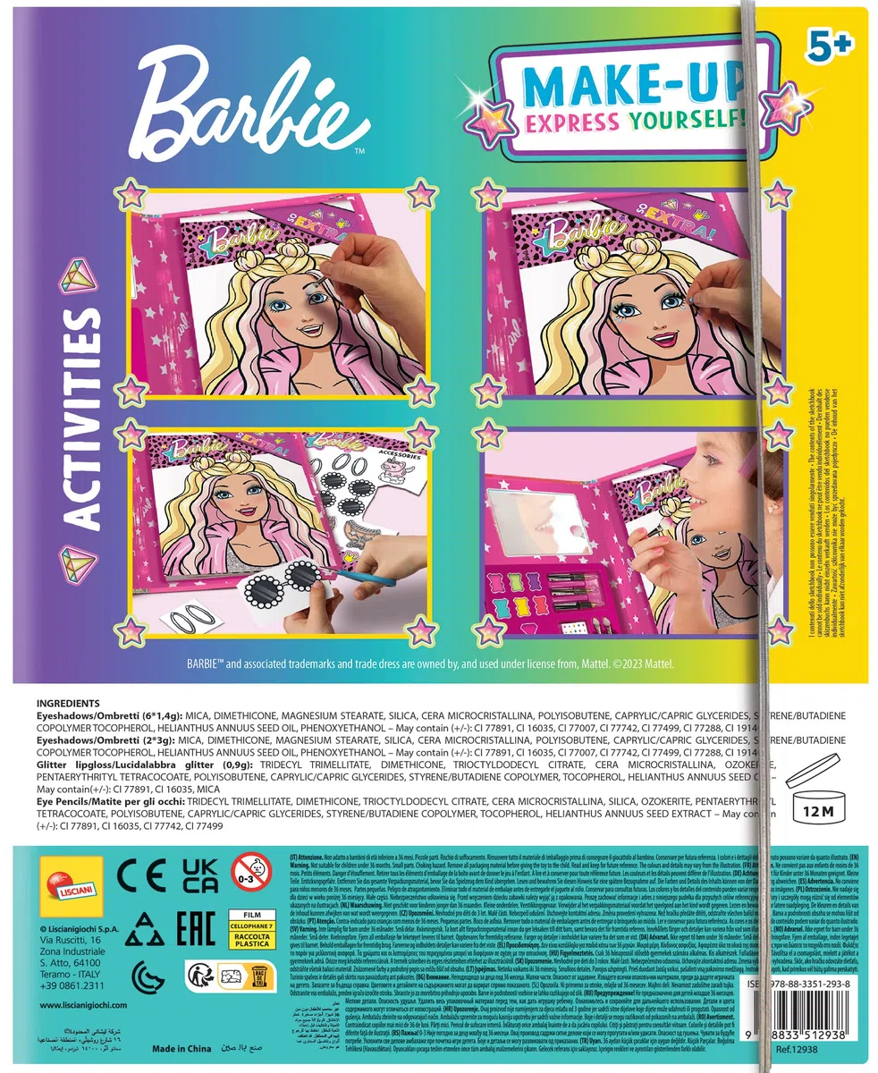 Lisciani Giochi - Barbie Sketchbook Express Yourself