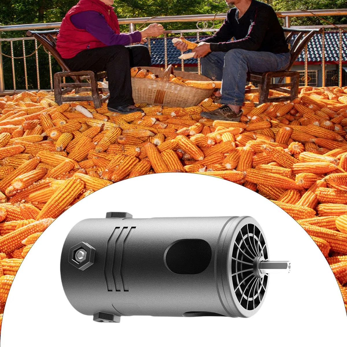 MagiDeal Macchina sgrana Mais, utensile per Strisce di Mais, rimozione Chicchi, Multifunzionale, Buccia di Mais, trebbiatrice per Mais per Trapano a Mano,