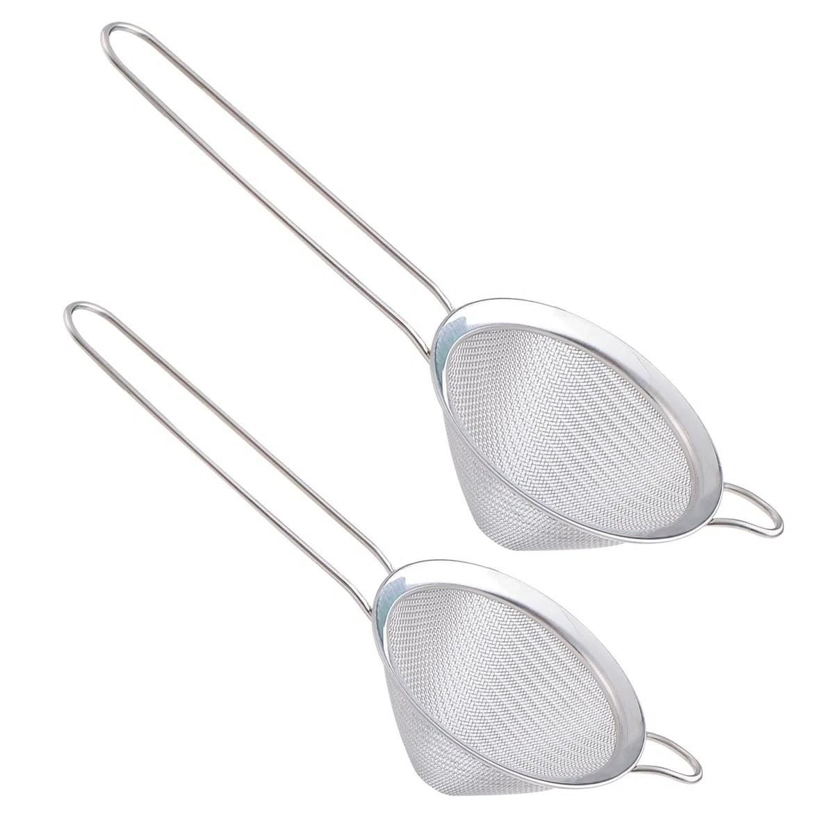 2 Pezzi Cocktail Fine Mesh Conico 7,3cm y 8,4cm Setaccio in Acciaio Inox Colino per alimenti Colino in Acciaio Inox Conico a maglia fine