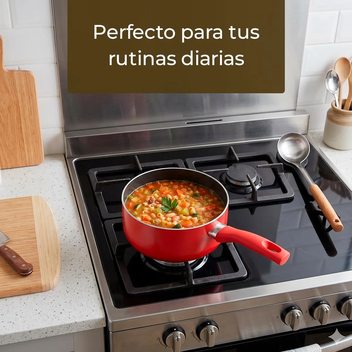 Tescoma 594006 Presto Mini Casseruola con 1 Manico, Rosso
