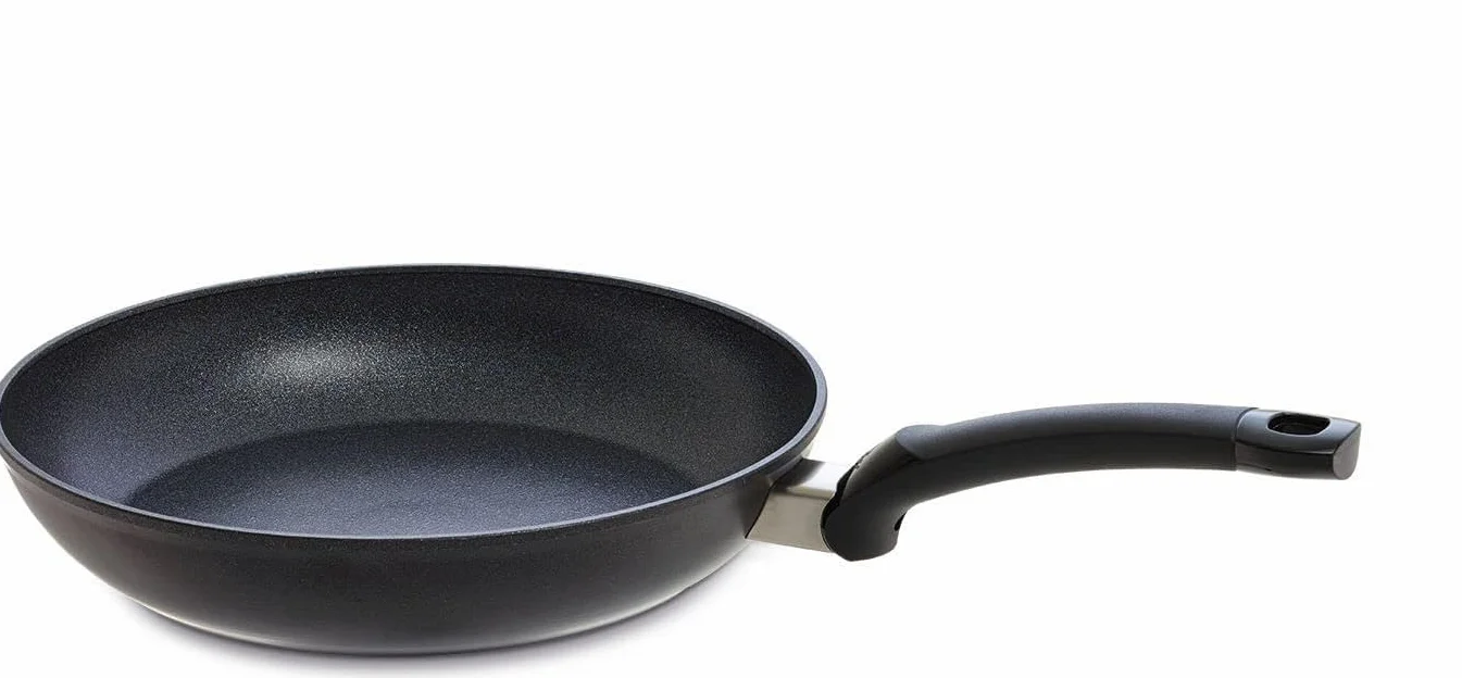 Fissler Adamant Comfort - Set di padelle, 4 pezzi, 2 padelle da 24 e 28 cm, con coperchi in vetro, padelle in alluminio rivestito, antiaderente, antigraffio, compatibile induzione