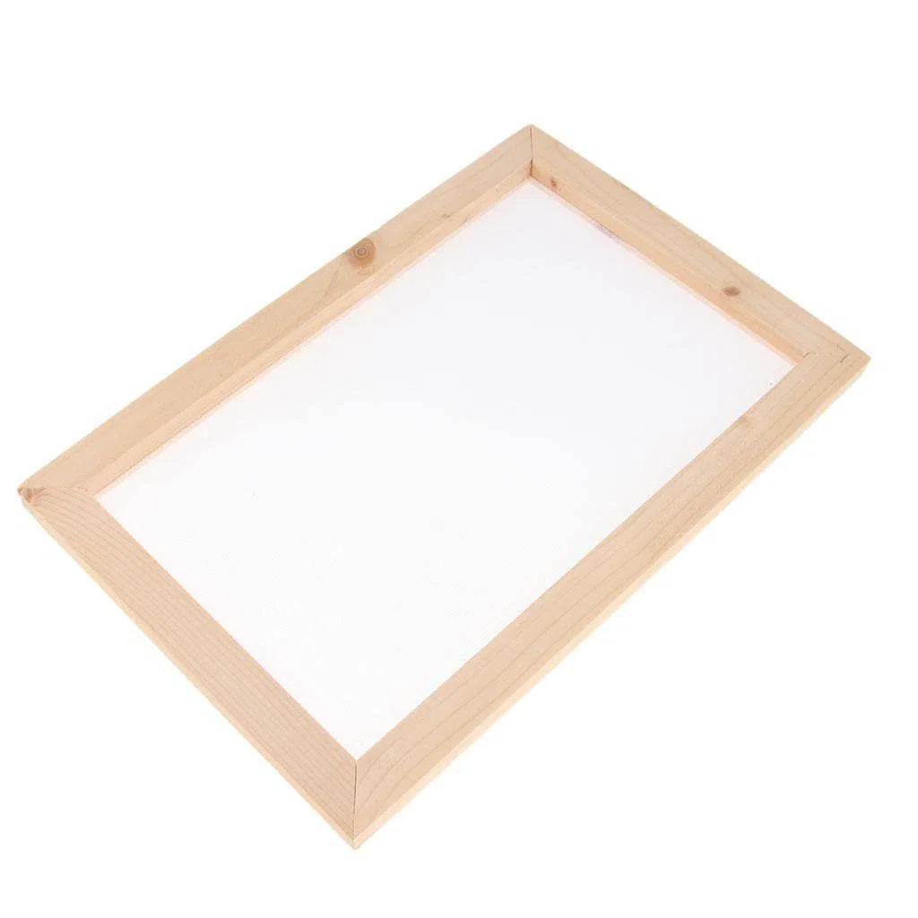 Set di 2 stampi in legno per la creazione di carta, telaio per fai da te, 30 x 40 cm