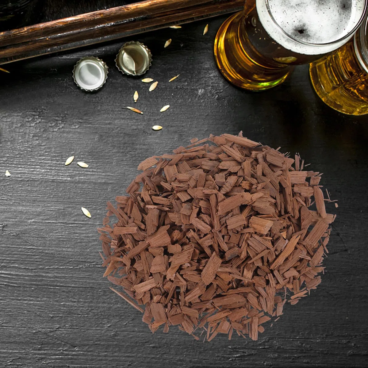 ibasenice Trucioli di Quercia Francese Leggeri 100g per Affinamento Vino e Grappa Casalinga Esaltano Sapore e Bouquet Aromatico