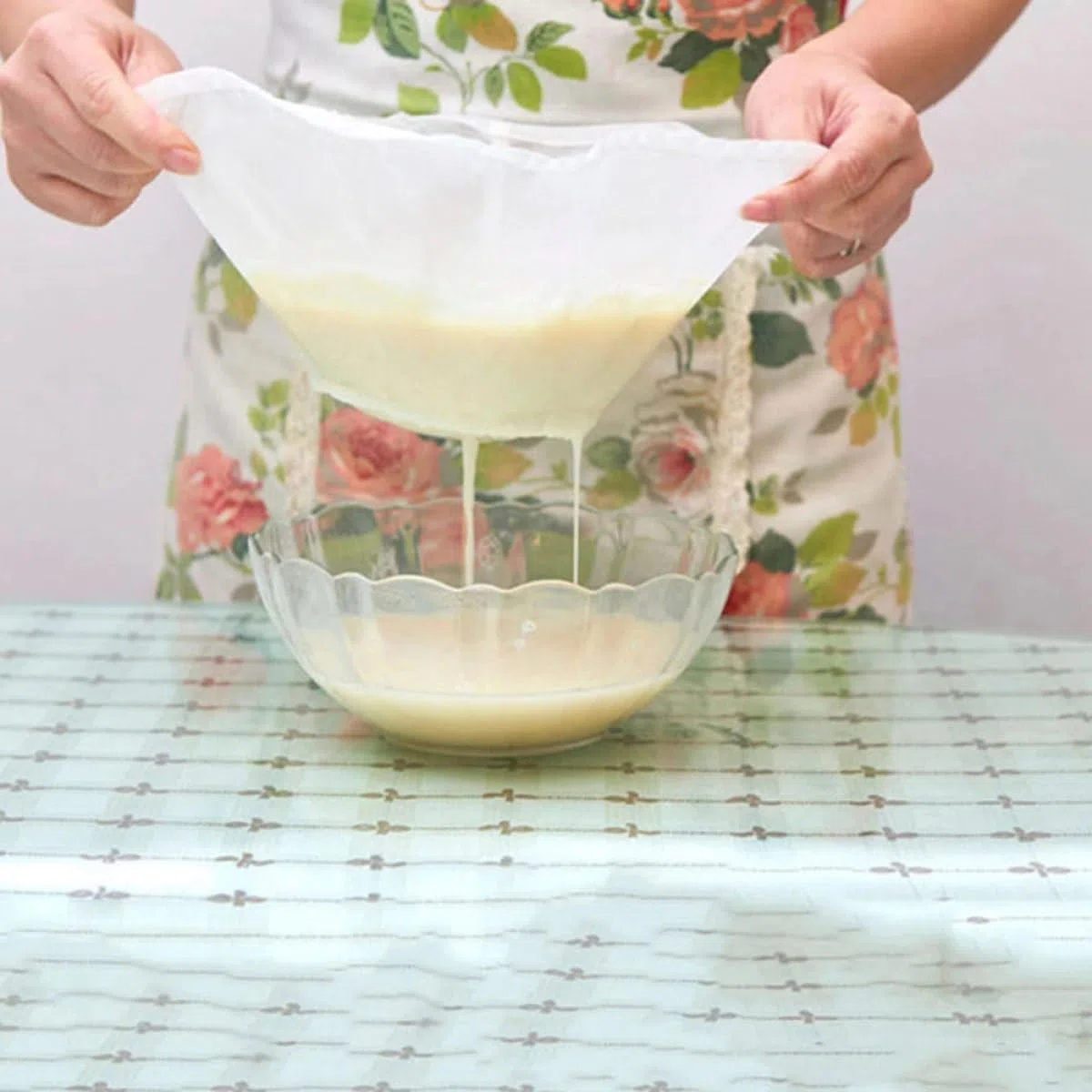 Generico Garza Filtrante per Cucina 3 Pezzi 100X90 CM in Cotone Naturale, Panno per Filtrare Formaggio e Yogurt Greco, Tessuto Mussola per Uso Alimentare