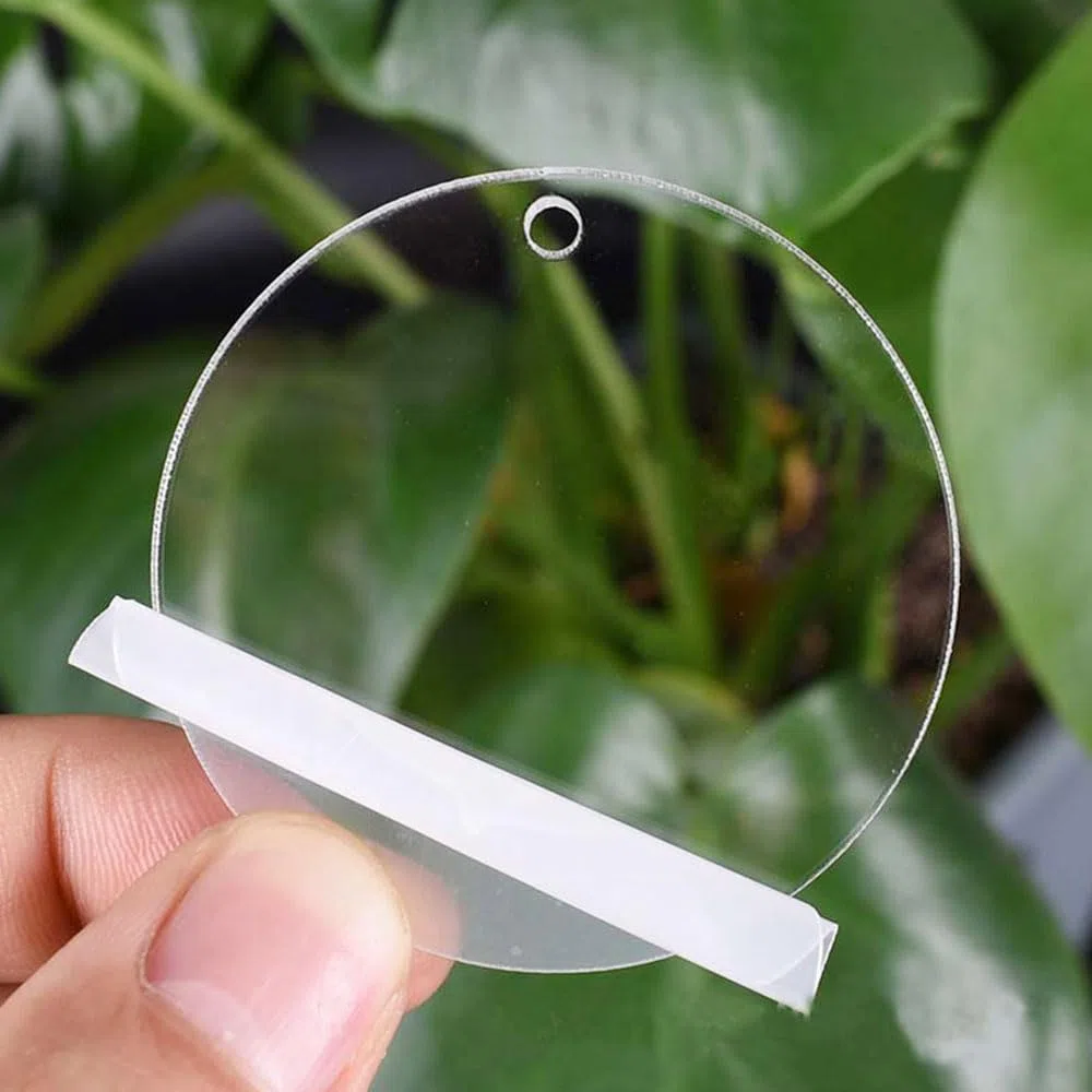50 Pezzi 6.5cm Fogli Acrilici Trasparenti con Foro Fogli Acrilici Rotondi Trasparenti Pannello Acrilico Rotondo Piatti acrilicis Trasparentis Rotondi per Portachiavi,Pittura,Artigianato DIY