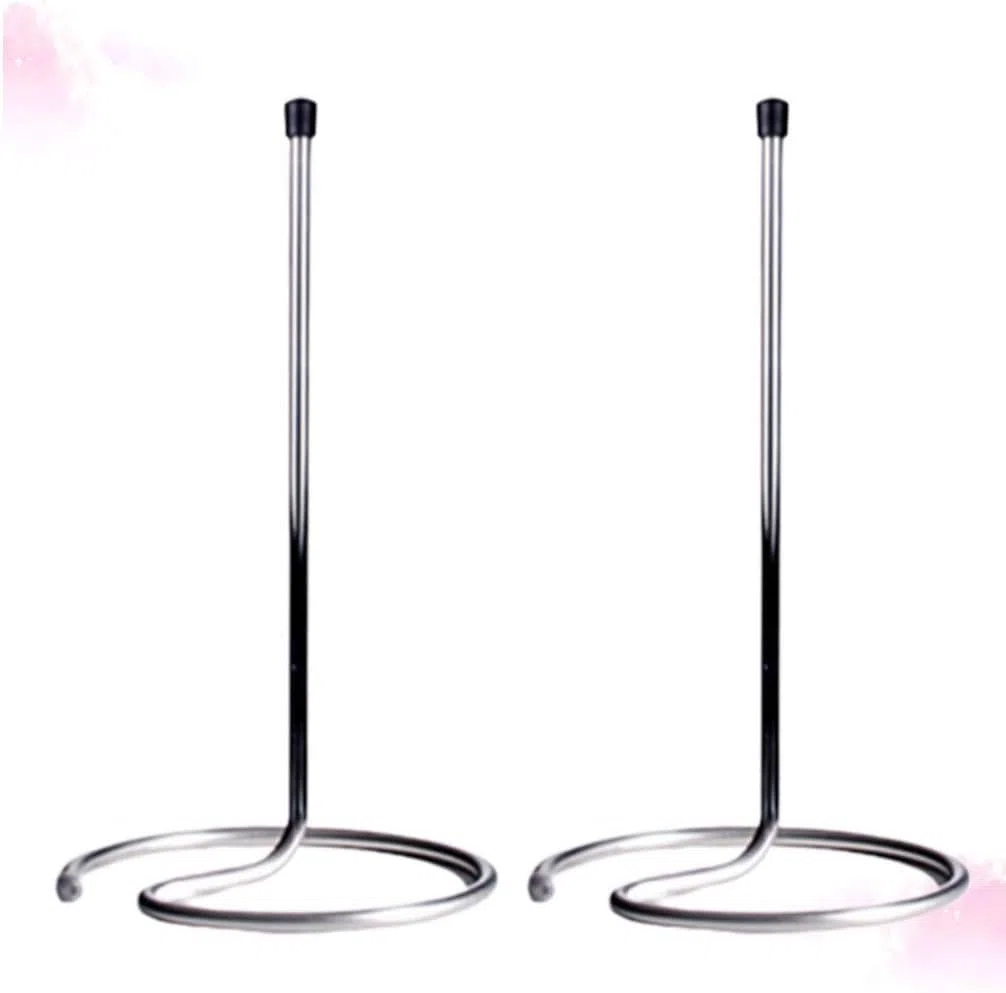 2 Pezzi Stendino per Decanter per Vino in Acciaio Inossidabile/Portabottiglie per Champagne/Contenitore Versatore per Vino Capovolto Supporto per Asciugatura/per Accessori per Uso Domestico in Cucina