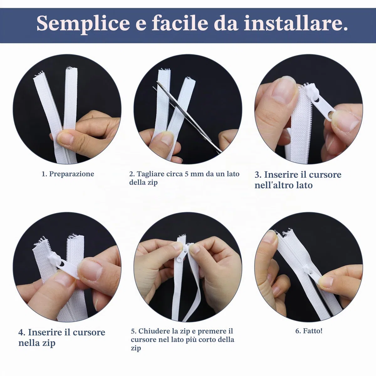 Cerniera Lampo Lunga 20 m Cerniere Lampo a Metro e 20 Cursori Bianco Cerniera Lampo Infinita Cerniere Lampo in Nylon per Cucito Abiti Biancheria da Letto Borse