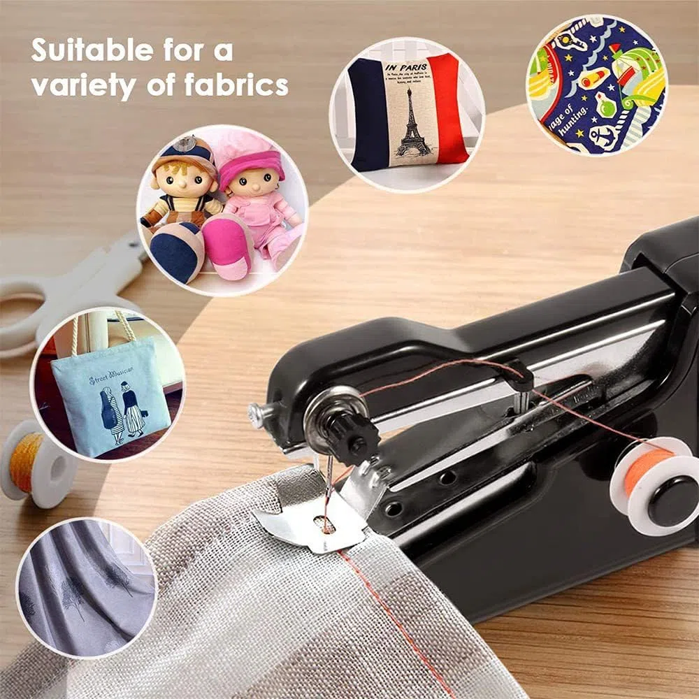 Infila Ago a Mano Portatile Infila Aghi Macchina da Cucire Manuale con Kit Cucito Completo Strumento per Cucire Facile da Usare per Casa Viaggio Riparazioni Rapide (Nero)