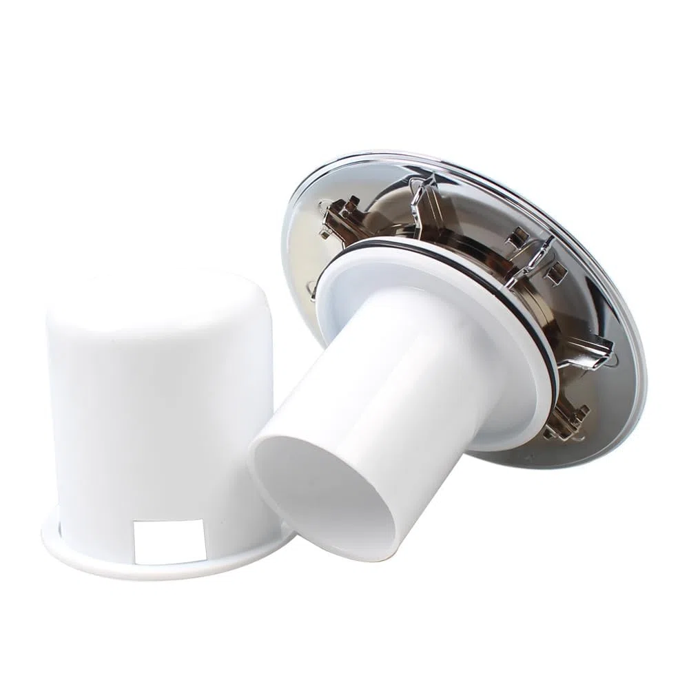 Coperchio Scarico Doccia, Tappo Doccia in Plastica Cromata, Sostituzione per Vecchio Tappo Doccia, Copertura Bocca Doccia, QS622 (coperchio con cestello)