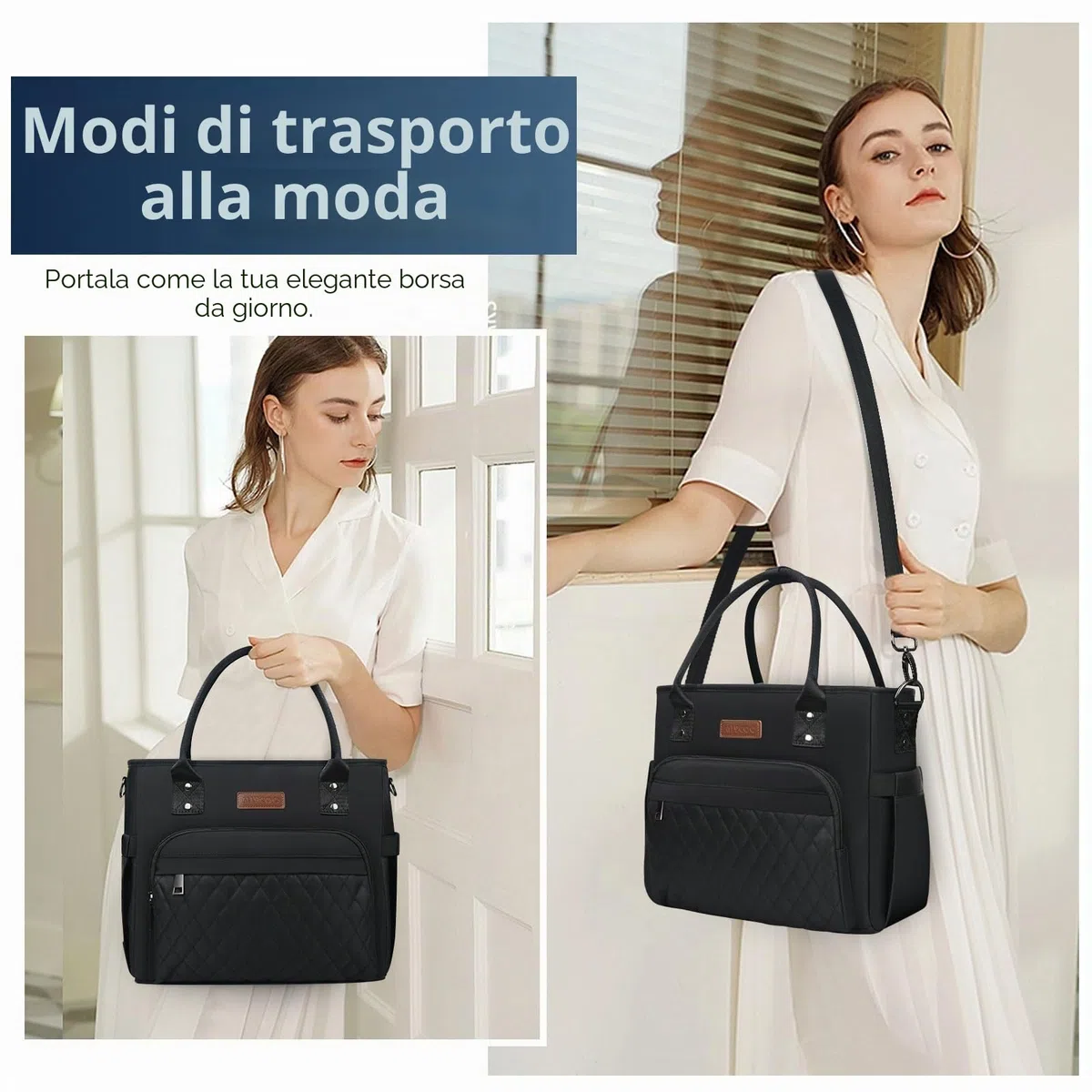 MIYCOO Borsa per il pranzo Lunch Box Donna - Borsa termica isolata a prova di perdite per il pranzo delle donne - Grandi borse per il pranzo Tote Adulti