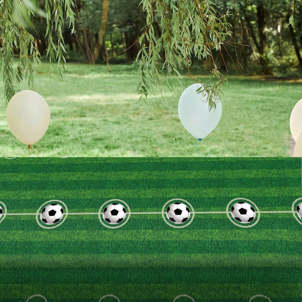 BFB Tovaglie Calcio 2 pezzi GOAL Tovaglie usa e getta per feste 274 x 137 cm