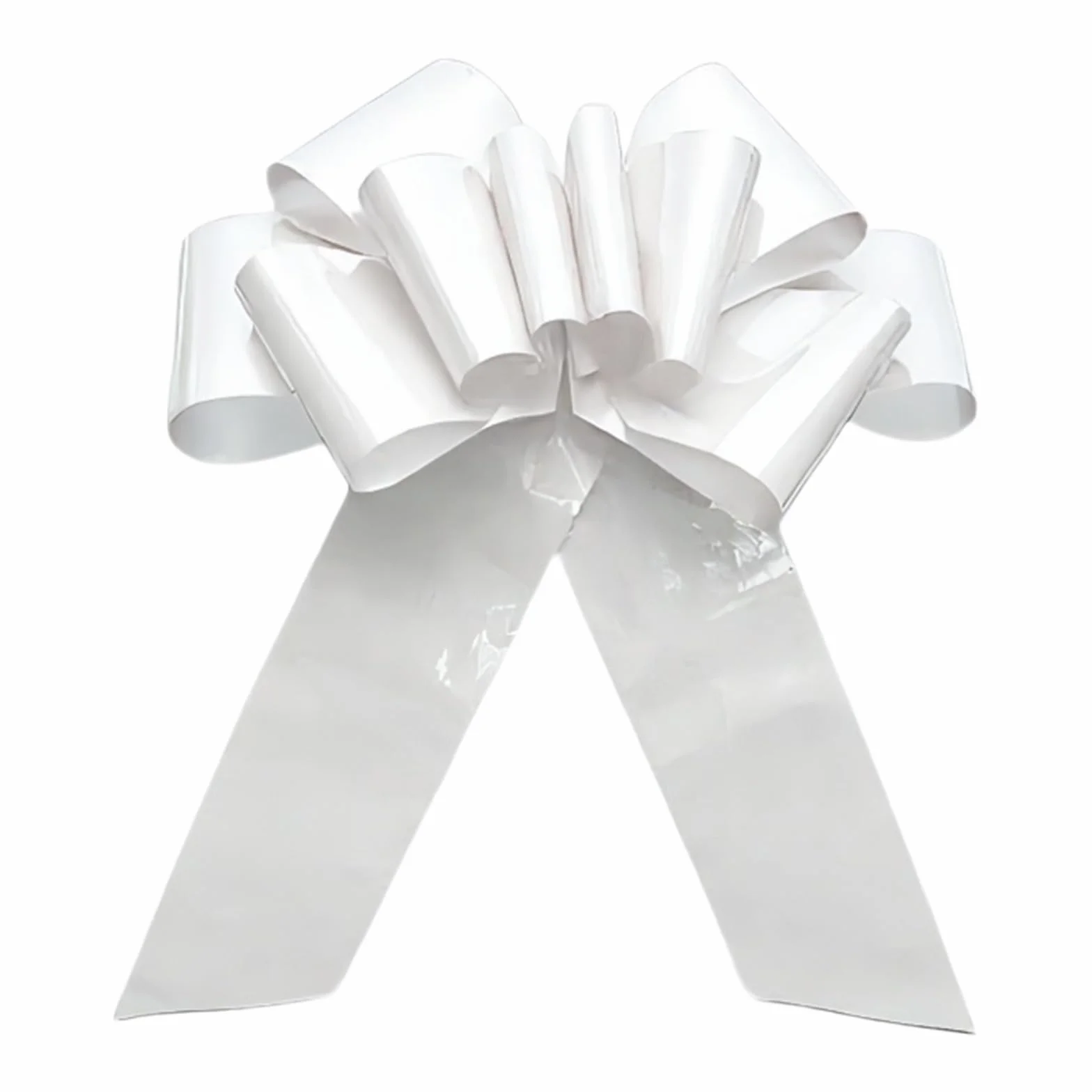 Grande Fiocco Bianco con Ventose e Nastro Biadesivo, Fiocco Regalo da 76 cm, Coccarda per Auto Matrimonio, Fiocco Decorativo per Bicicletta e Grandi Regali, per 18 Compleanno e Decorazioni Matrimonio