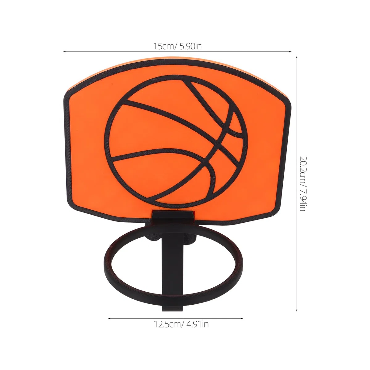 BESPORTBLE Mini Contenitore da Basket in Plastica Arancione per Cestino della Spazzatura, Design Raffinato, per Impiego Interno in Casa e Ufficio