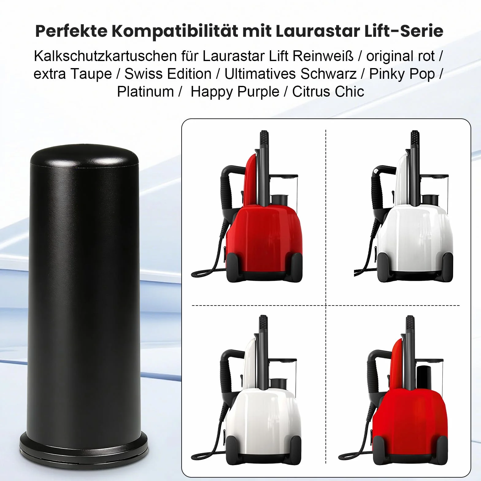 3 cartucce anticalcare per Laurastar Lift/Lift Plus/Lift Xtra, anticorrosione