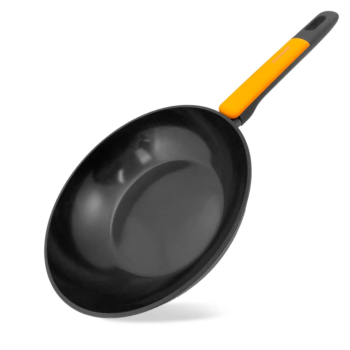 Fackelmann Wok Padella in alluminio forgiato Ø28x8 cm, padella con rivestimento antiaderente, per tutti i piano cottura, induzione, senza PFAS, Linea Soft Collection