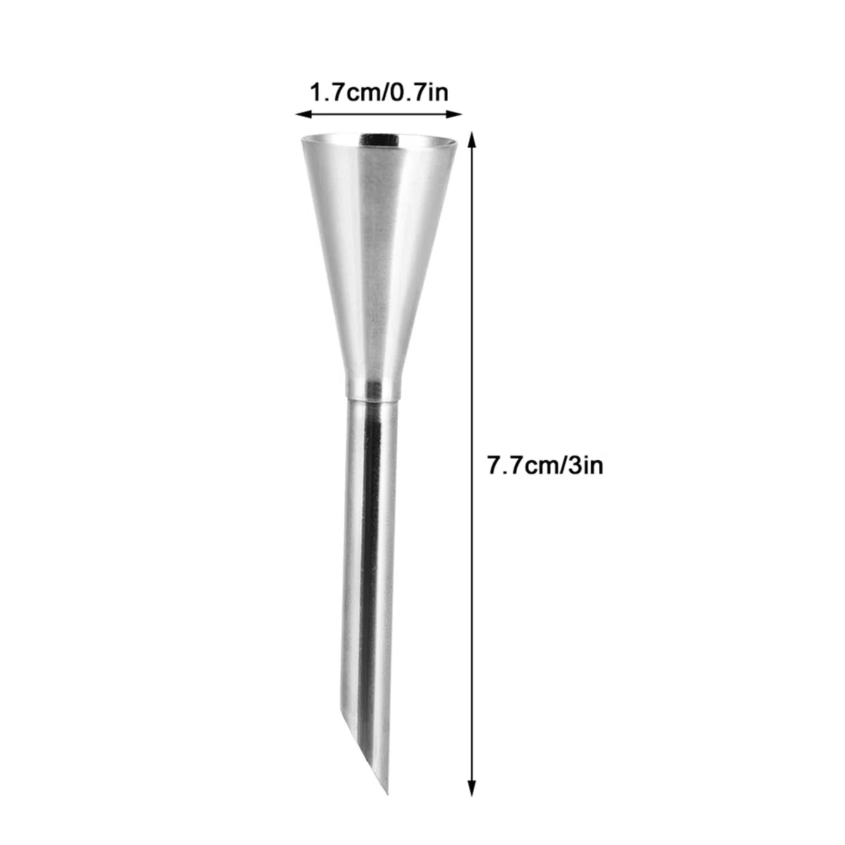 Ugello Riempitivo per Cupcake, Punta Dell'ugello per Piping per Glassa Alla Crema, Ugello Riempitivo per Crema in Acciaio Inossidabile per Ripieno di Bignè, Decorazione di Cake Topper