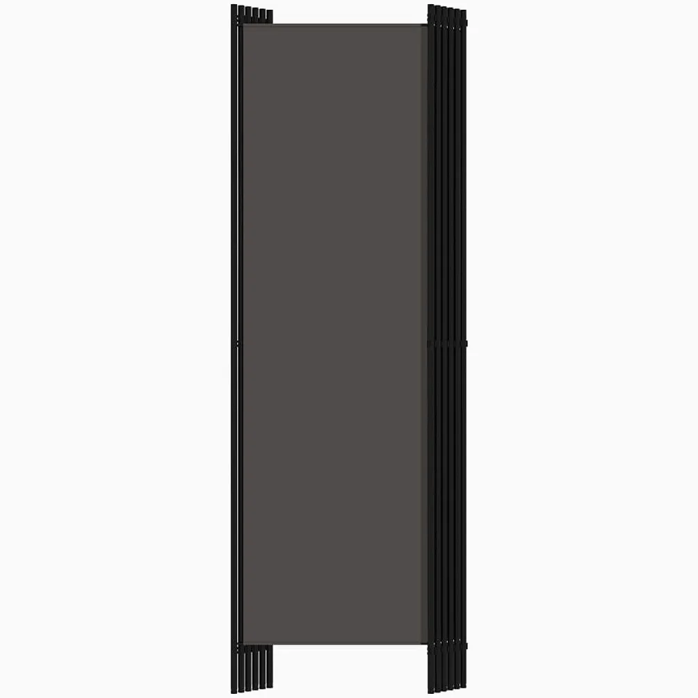 vidaXL Paravento a 6 Pannelli Divisorio Separè Pannello Byobu Pieghevole Schermo Separatore Ambienti Interni Protezione Privacy Antracite 300x180 cm