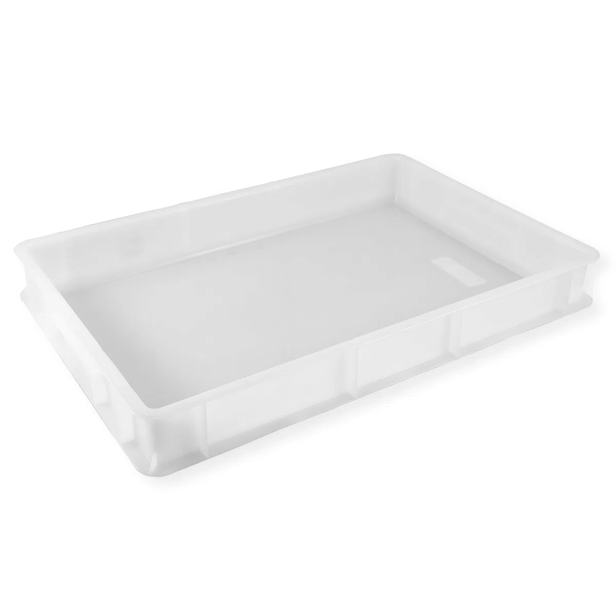 Giganplast GIG Cassetta Portaimpasto per Pane e Pizza, Plastica, Bianco, 60 x 40 x 13 cm