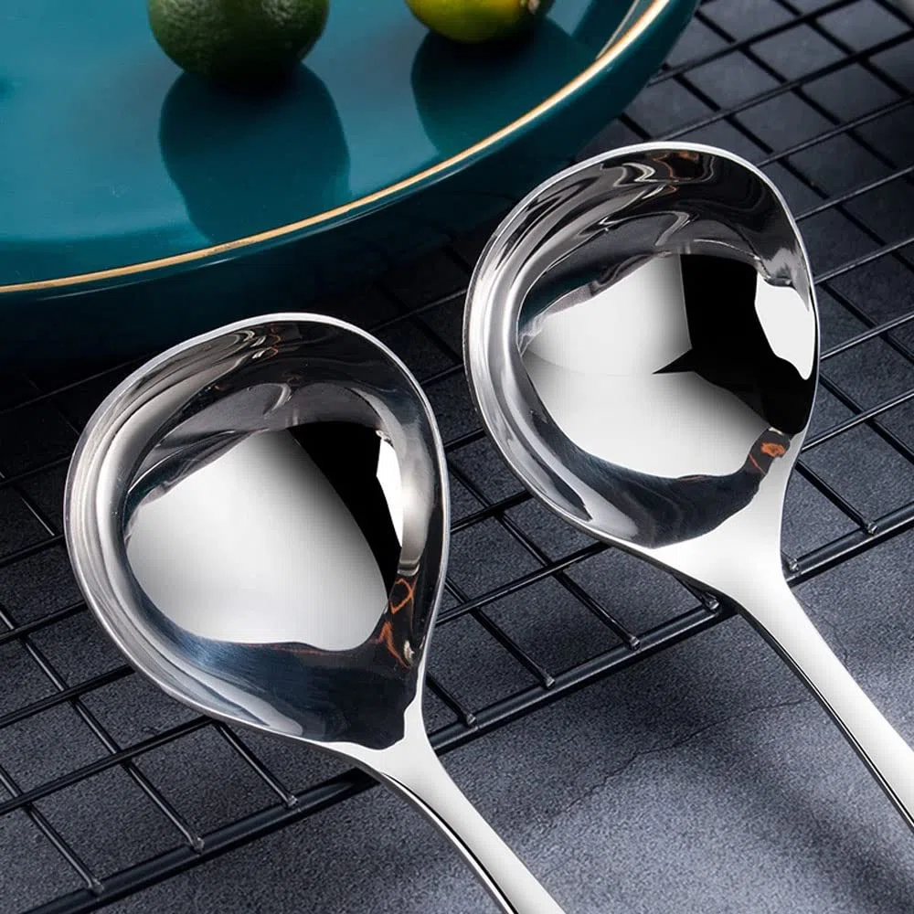 2 Pezzi Mestoli Cucina Acciaio Inox – Mestolo Acciaio Inox, Mestolo Piccolo, Cucchiaio Da Salsa, Cucchiaio Da Salsa Per Hotel, Casa, Ristorante, Cucina, Argento, 17 * 5 cm