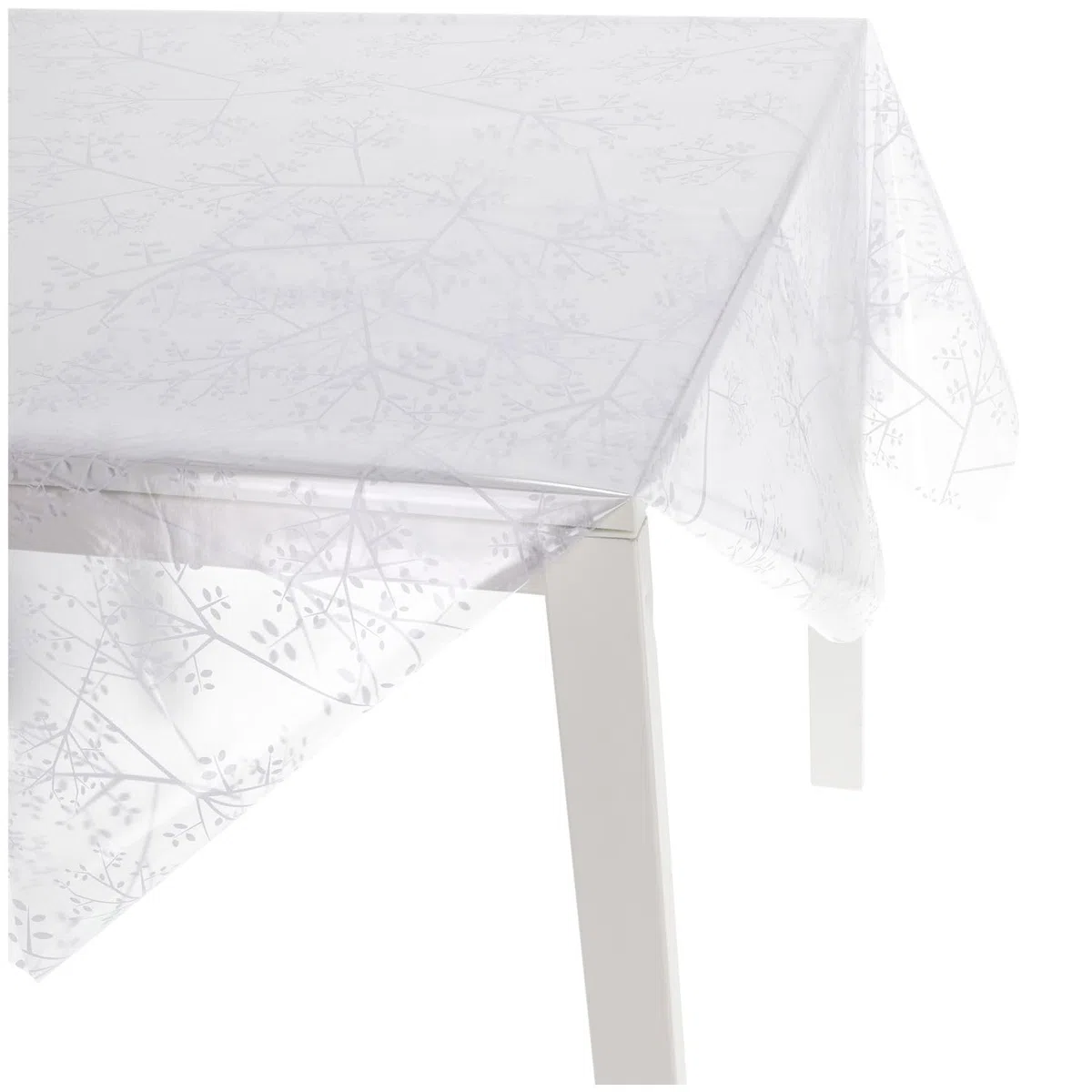 Casatessile Tovaglia Trasparente plastificata Italiana Cristallo Fantasia Tovaglia PVC Plasticata Esterno - VAR. 1, 6 posti 140x180 cm.