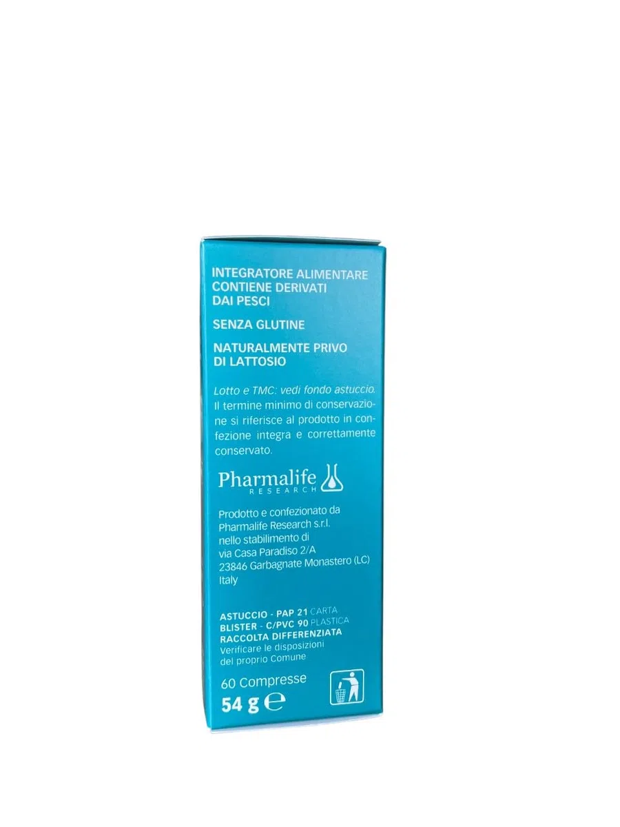 Collagenat No-Age Tabs Beauty skin formula Pharmalife integratore con Collagene di tipo I e III, acido jaluronico, elastina marina, Resveratrolo, Vitamina C e Selenio