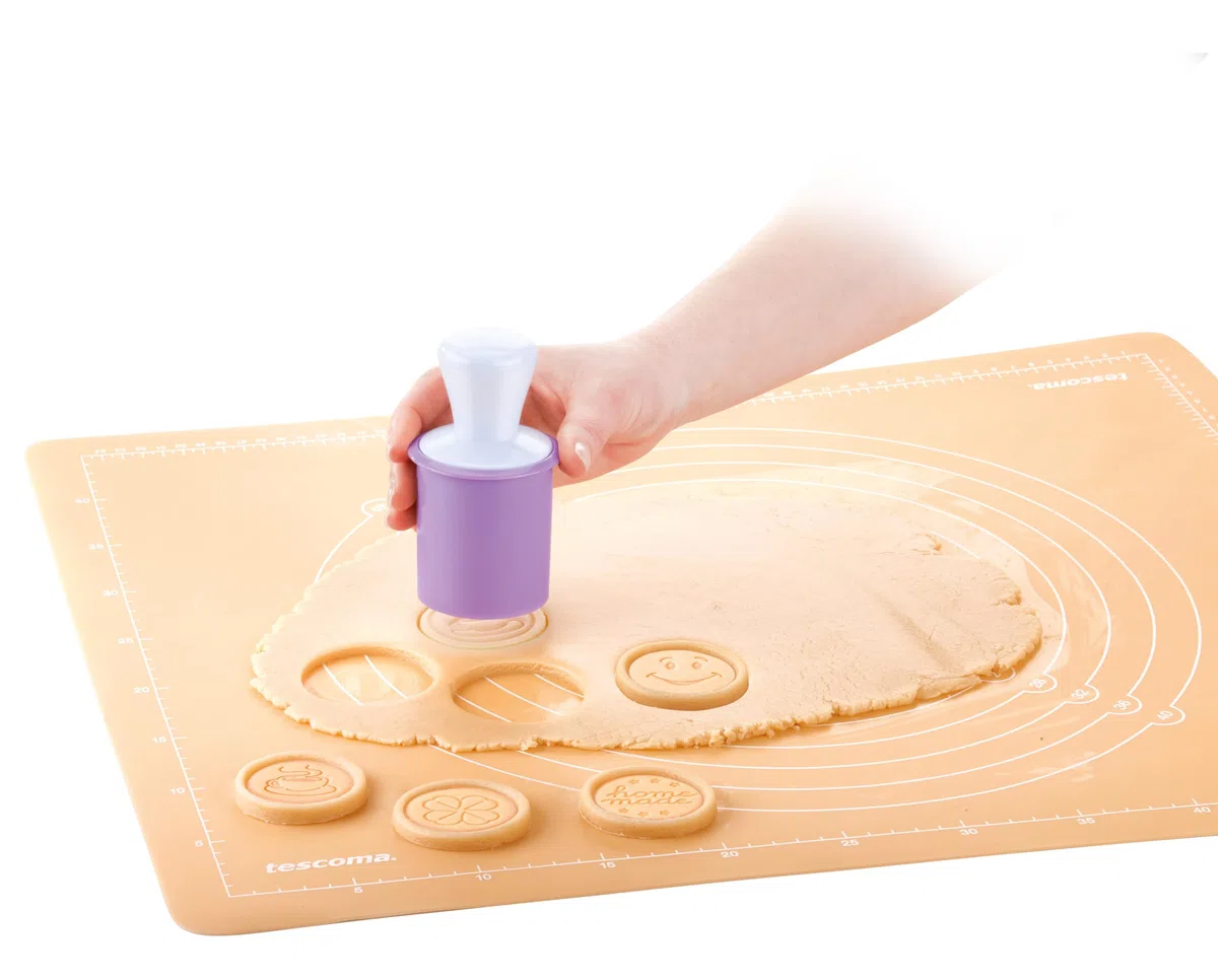 Tescoma 630111 Delicia Timbro per Biscotti 6 Decori Party, Plastica, Viola, 1 Pezzo