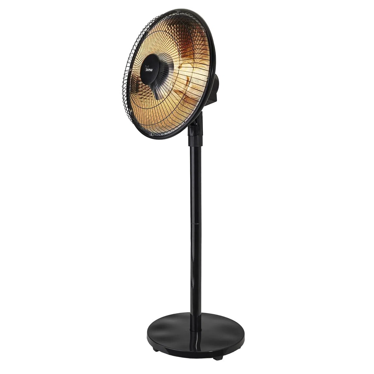 Bimar HR320 Stufa radiante a parabola Solemio, Lampada riscaldante, Stufa radiante infrarossi, Stufa portatile, Potenza regolabile, Oscillazione automatica, Con interruttore di sicurezza ribaltamento