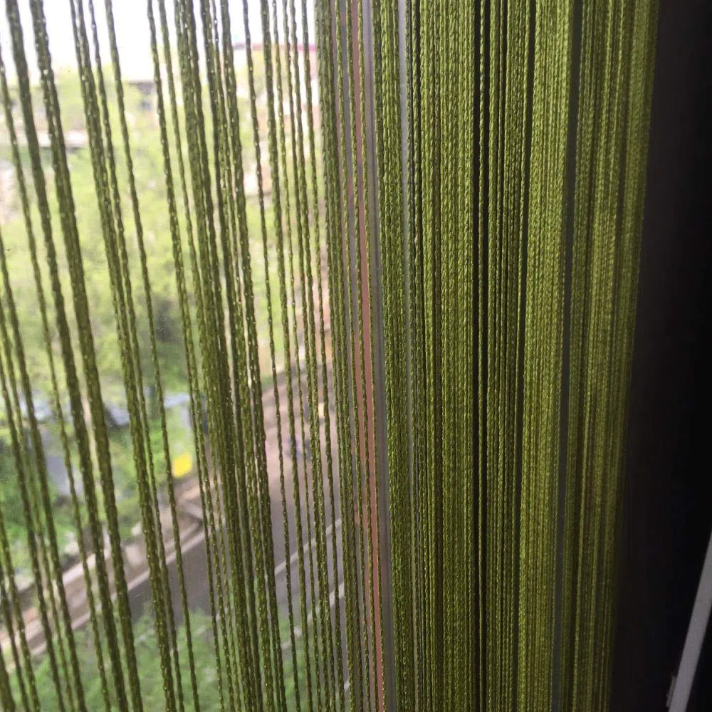 Tenda a fili per porta, pannello a frangia per finestra, divisorio per stanze, casa, patio, camera da letto, decorativa, con nappe, fili argentati, per matrimoni, caffetteria, ristorante Grass