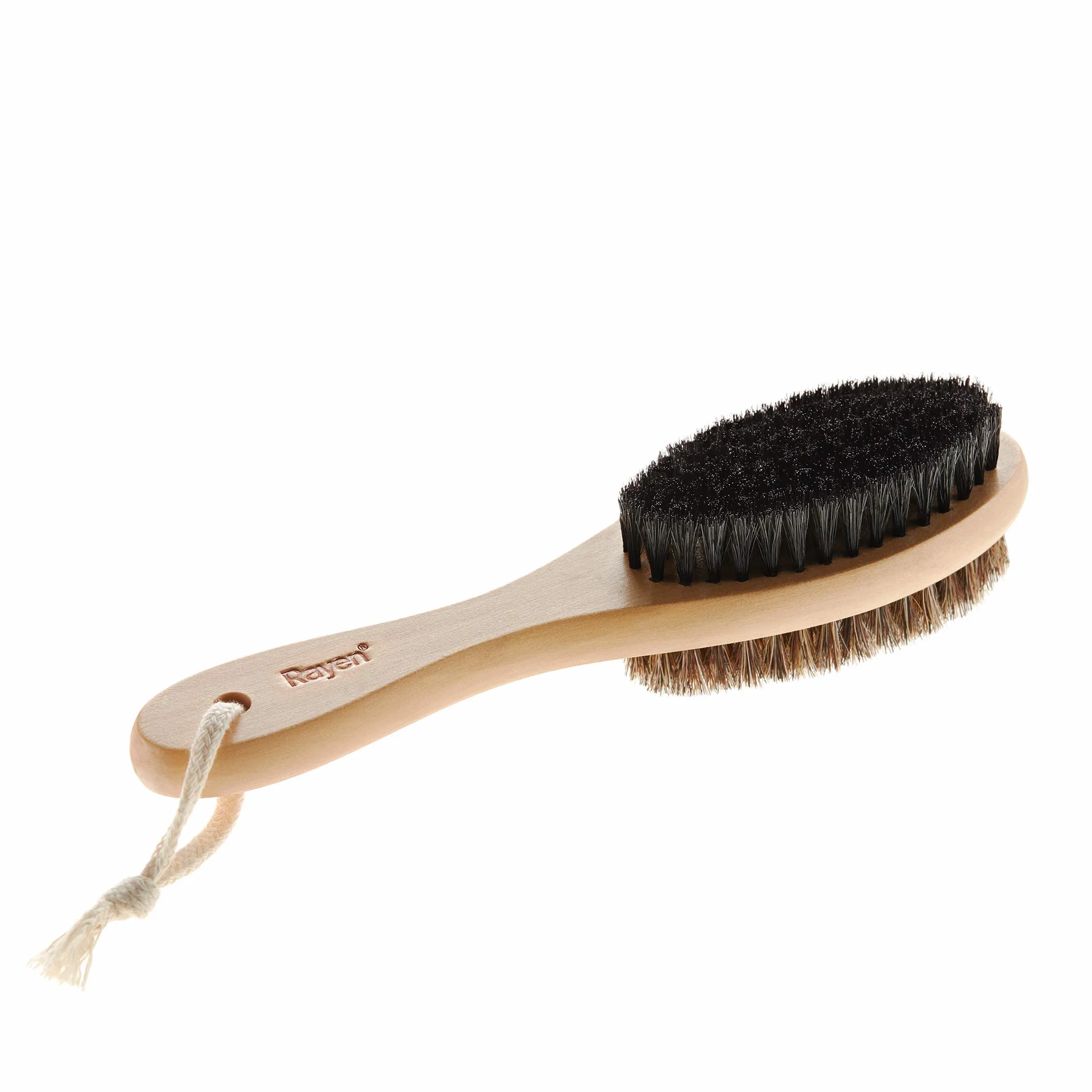 Rayen | Spazzola per Vestiti | 100% setole Naturali | Spazzola per la Polvere | Spazzola per Vestiti a 2 Facce | per Tutti i Tipi di Tessuto