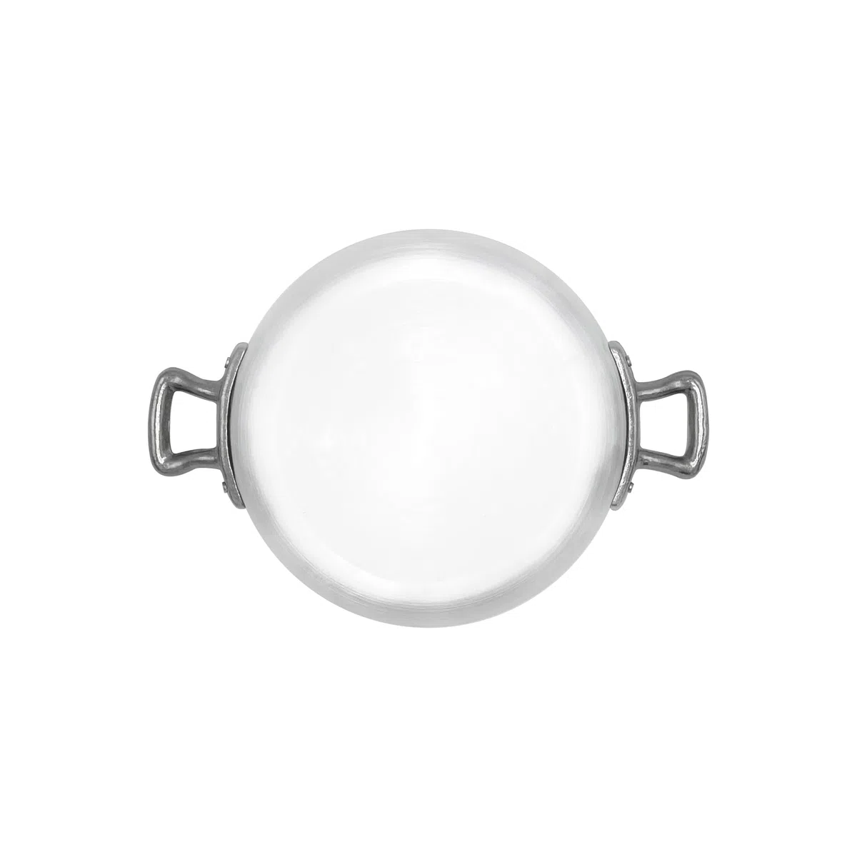 Pentole Agnelli Linea Family Cooking Alluminio Tegame con Due Maniglie , Argento, 16 cm