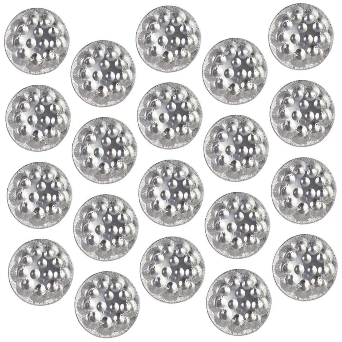 Cabilock Piatto per Escargot Francese in Alluminio Resistente Alte Temperature, 20 Pezzi, Superficie Liscia per Cottura e Riscaldamento in Forno